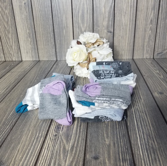 Cat & Jack Accessories Cat Jack Socks Silver Metallic 2 Pairs 3